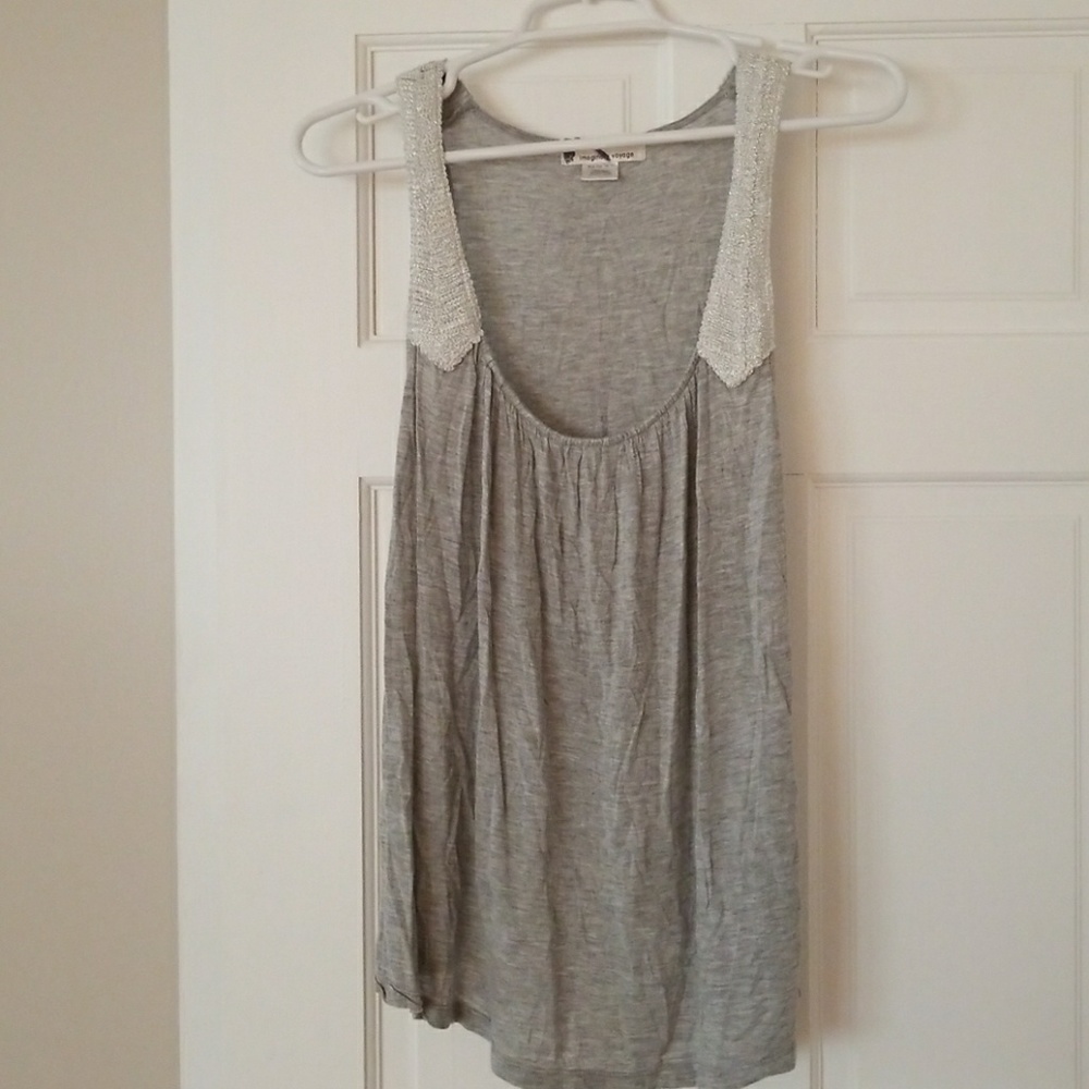 Gray and silver tank